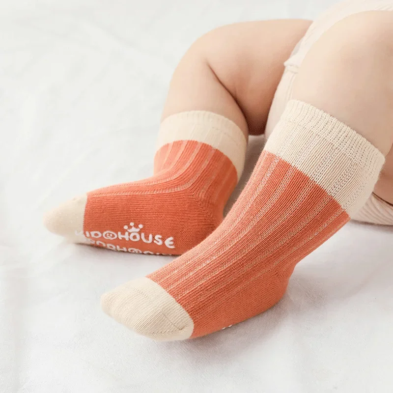 

Spring and Autumn New Baby Socks Boneless Loose Baby Socks Glue Non-slip Floor Socks for Men and Women Children