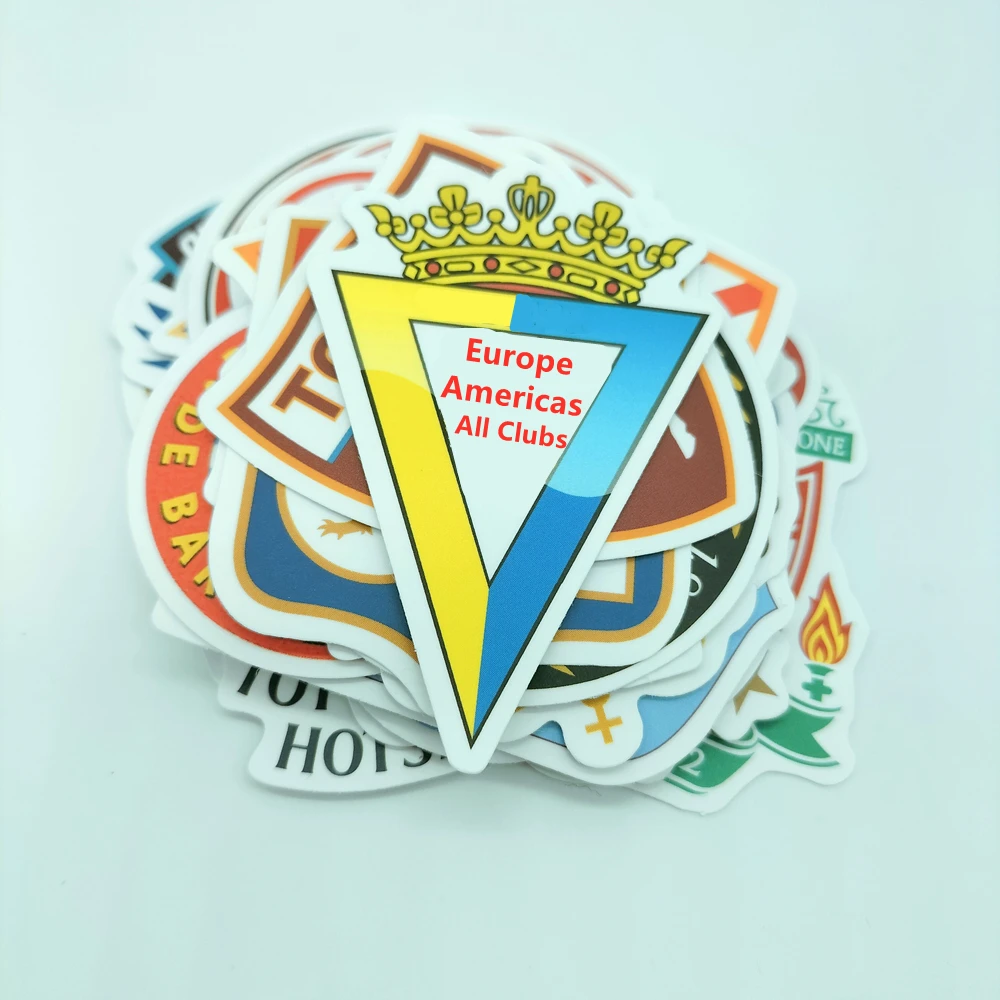 5 Major Competitions Team for Soccer Fans Collect Clubs Bar Decoration Wall Stickers Europe America Football Souvenir