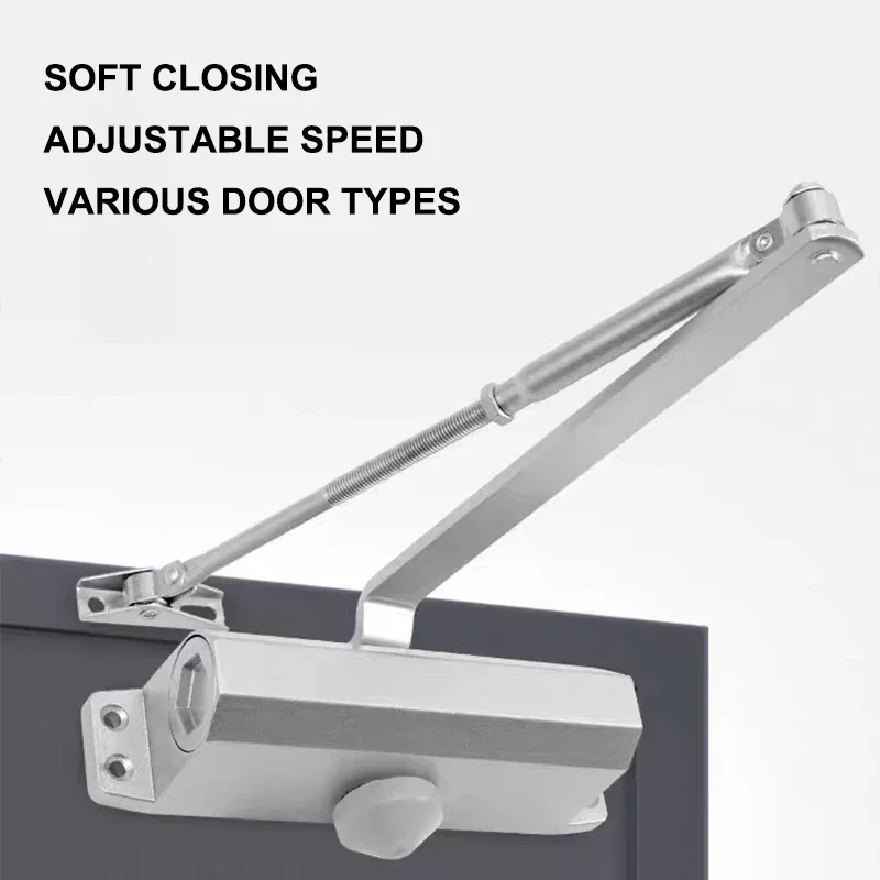 Automatic Door Closer Security System 25KG To 85KG Adjustable Speed Door Closing Equipment Mute Soft Closing Hardware