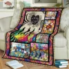 Rock Band Music Soft Flannel Blanket B-Beatles Signature Throw Blanket Soft Art Poster Bedspread Sofa Air Conditioner Cover 1