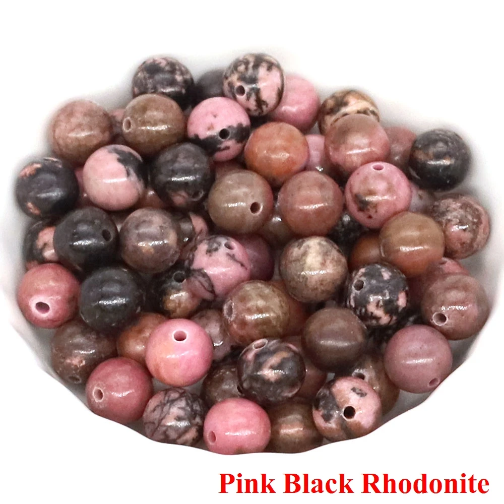 thumbnail image 1 of Cuentas de piedra natural, ojo de tigre, amatista, ágata de lava, jaspe, cuentas redondas sueltas para hacer joyas, pulseras, collares, accesorios, 1 of 5