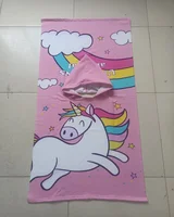 girl  Bathrobe Newborn Towel for Kids  Dress Up Kids Poncho Cape Kids Unicorn pattern Beach Towel Poncho Hooded Baby 4