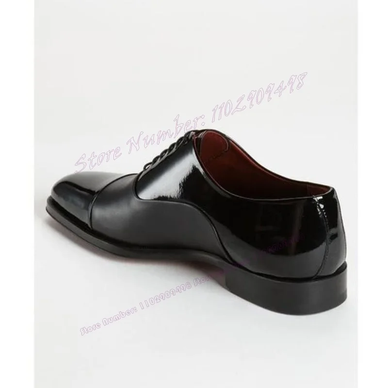 Рисунок 3 - Черные Лоскутные мужские классические туфли