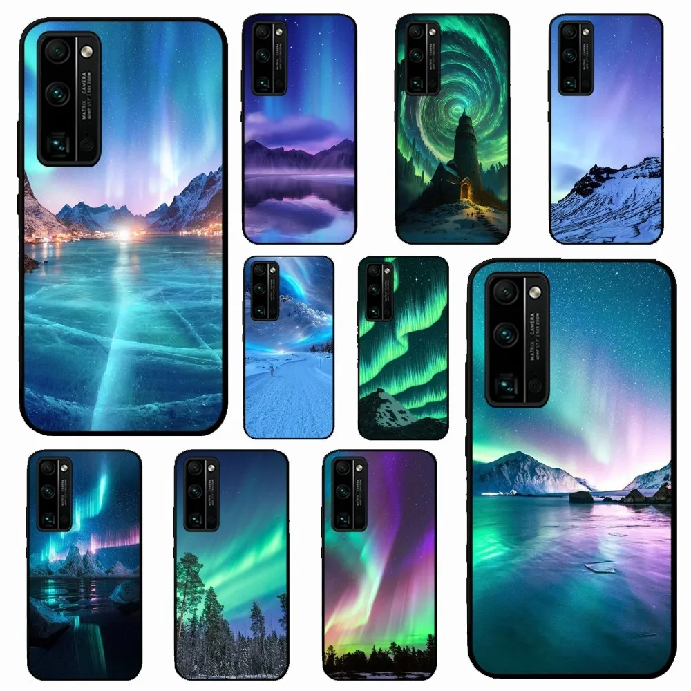 Custodia Per Telefono Arctic Polar Lights Per Huawei Honor 10 Lite 9 20 7A 9X 30 50 60 70 Pro Plus Cover Morbida In Silicone
