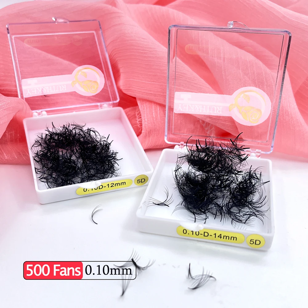 

Russian Seashine Volume Eyelashes Extension Short Stem Pre made Fans C/D curl Mink Lash Eyelash Individual Faux Mink Lashes Bulk