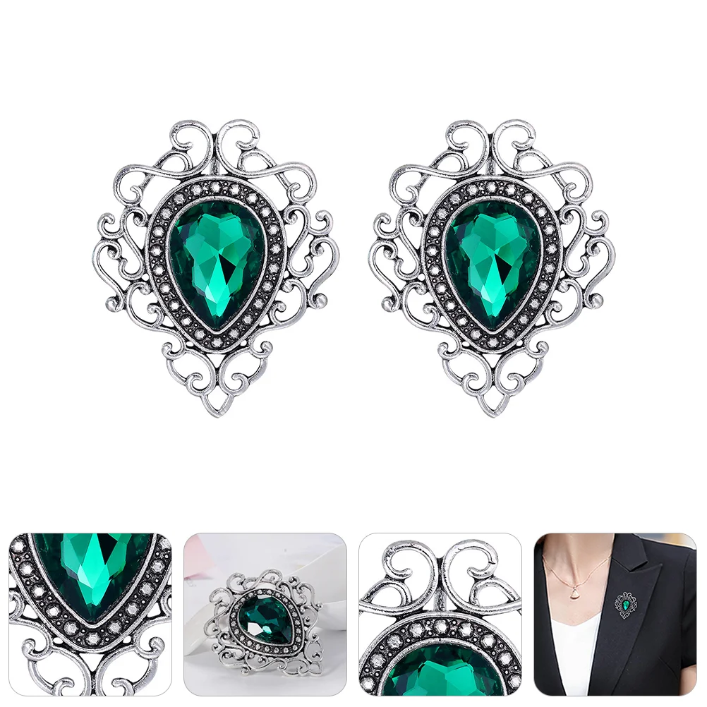 

2pcs Exquisite Wedding Brooch Bride Brooch Fashion Brooch Pin Party Brooch Pin