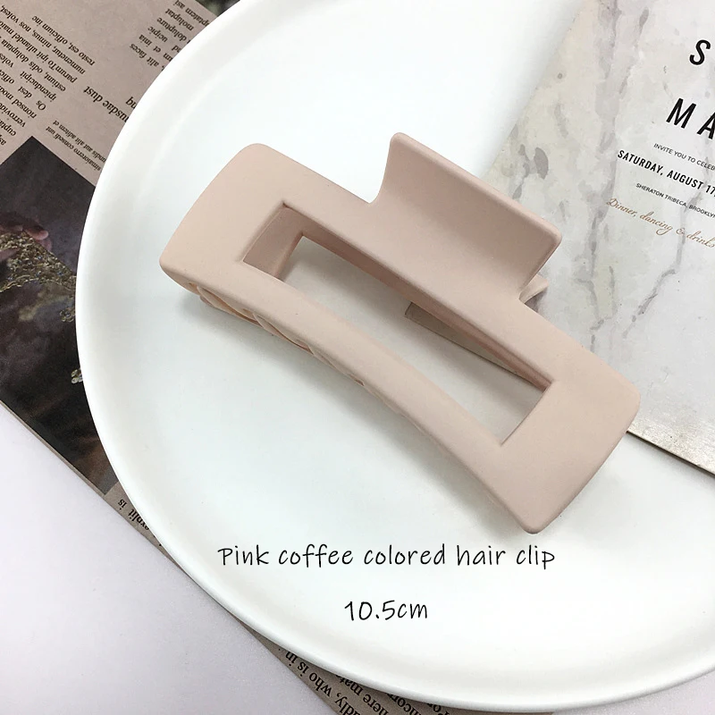 1pc oder 4 Teile/satz Frauen Mädchen Klaue Clips Kaffee Schwarz Haar Klaue Rutschfeste Krabben Haarnadeln Haarspange Mode Haar Zubehör geschenke – Detail 8