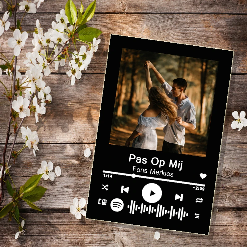 Placa de música personalizada Spotify Canción acrílica con foto cubierta de  álbum de fotos personalizada código escaneable lámpara de luz nocturna –  Yaxa Guatemala