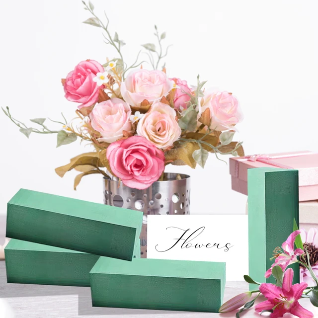 Flower Foam Green Flower Arrangements Foam Blocks Mud Florist Styrofoam  Blocks Crafts For Fresh Artificial Flowers Home Decor - AliExpress