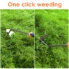 Weed Puller Tool 5.7in Uprooting Weeding Tool Gardening with 4 Teeth Multifunctional Hand Weed Remover Tool for Yard Farm Garden 4