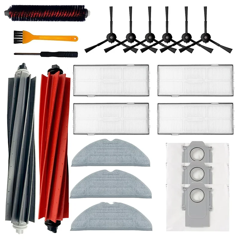 

Accessories Kit for Roborock S8 Pro Ultra Robot Vacuum, Main Dual Brush Roller Cleaning Brush Side Brushes Hepa Filters