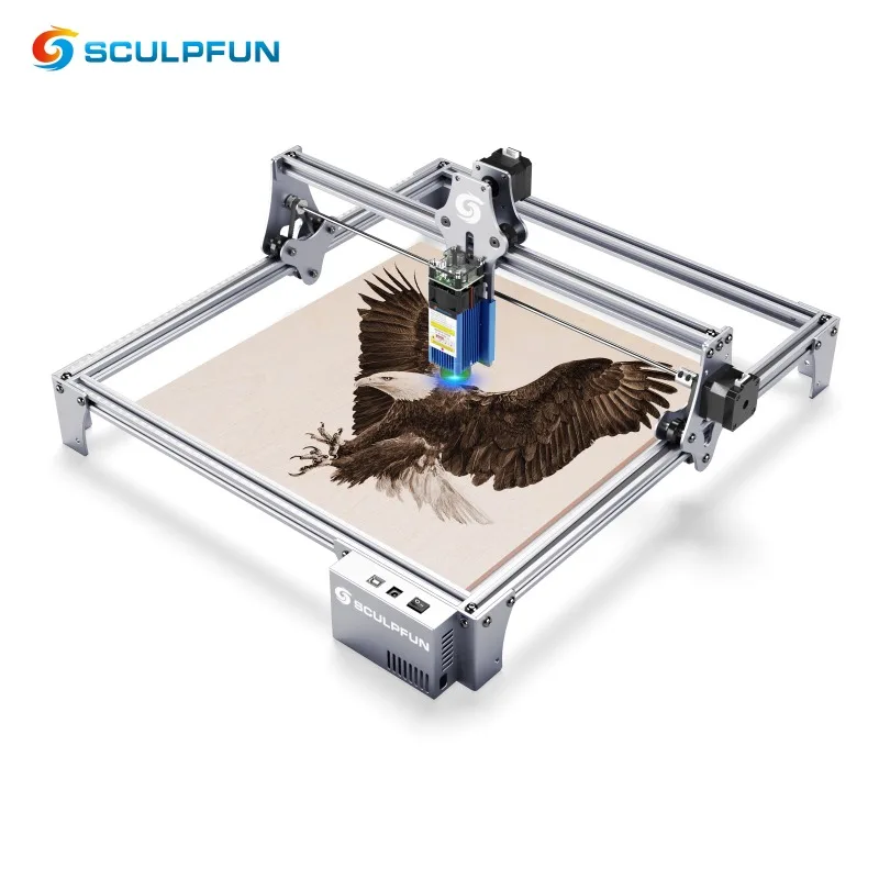 

SCULPFUN S6PRO 60W High Precision Extend Source Factory Laser Marking Engraver DIY Mini Laser Engraving Machine