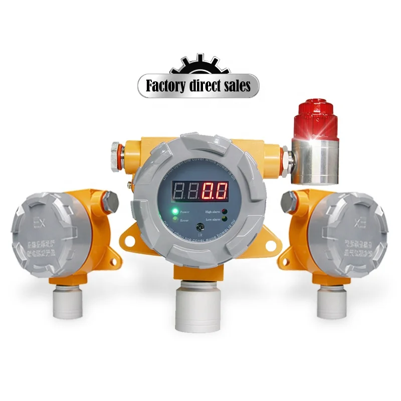 Explosion-proof combustible gas detector LEL gas analyzer fixed lpg gas leak detector