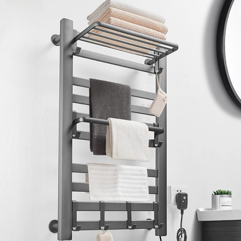 Intelligent Electric Towel Warmer, Bathroom Disinfection and Home Heating, Drying Cloth Organizer, Modern and Efficient