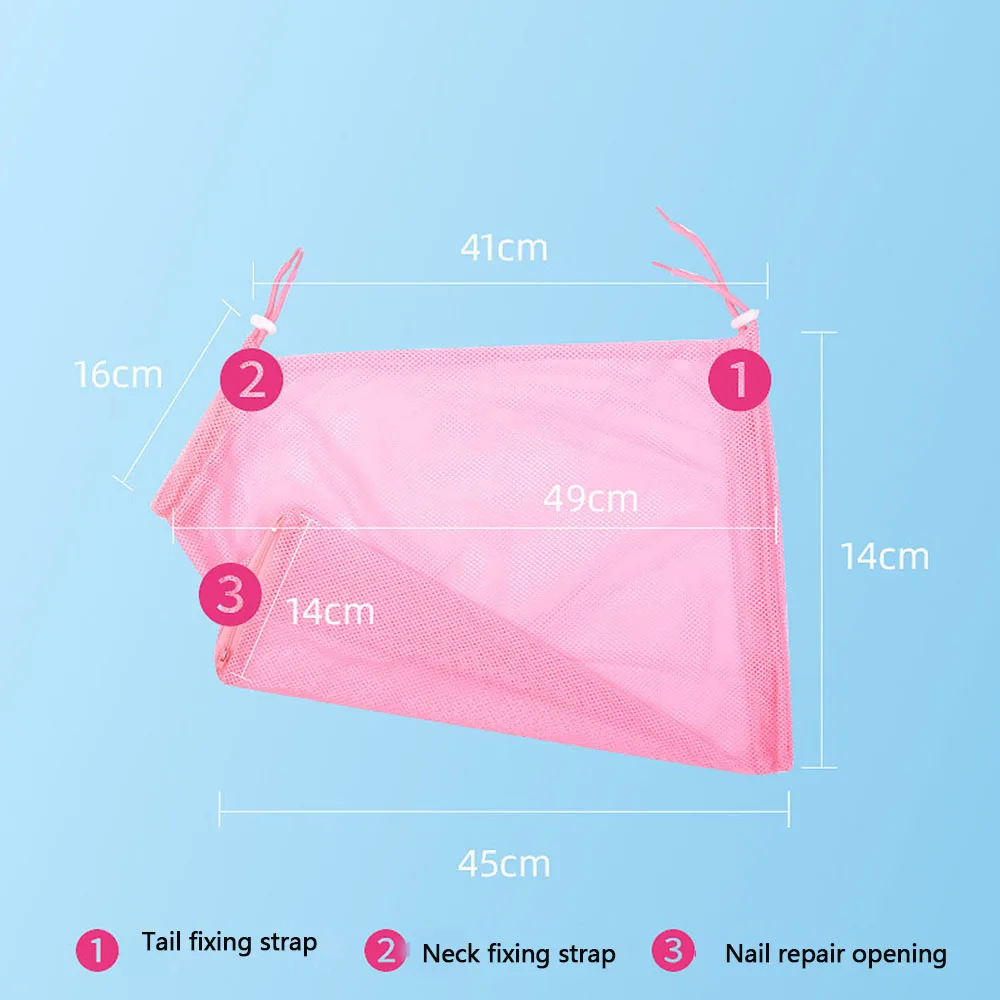 Adjustable Mesh Cat Grooming Bag For Bathing And Nail Trimming_voghion.com