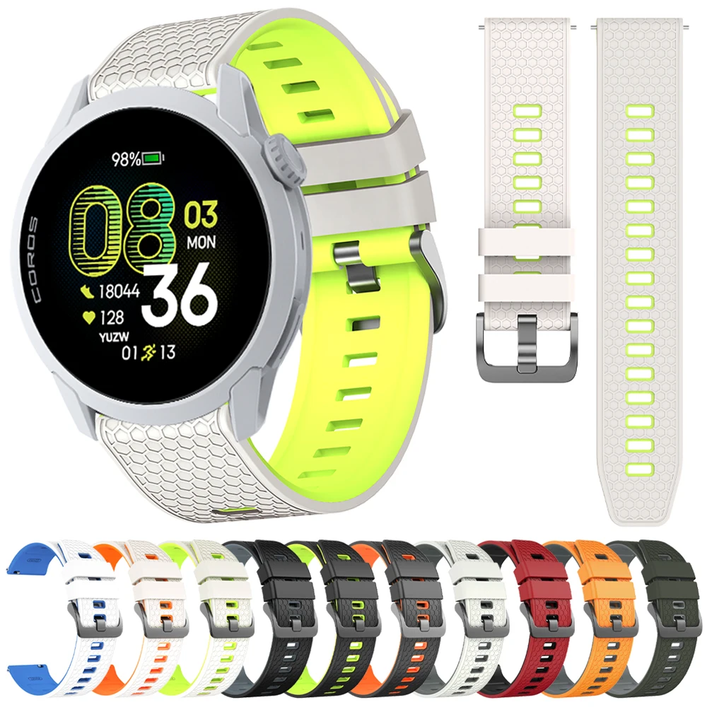Cinturino In Silicone 22mm Per Coros Pace 3/Pace Pro/Apex 2 Pro – Confezione Da 3, Sportivo