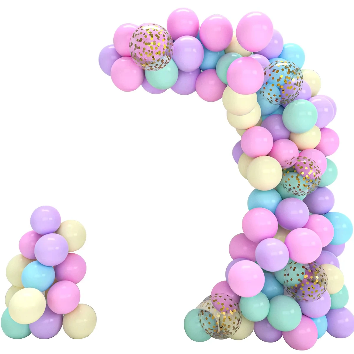 Description Picture 6 of itemUnicorn Balloons Garland Arch Kit Happy Birthday Party Decoration Kids Girl Unicorn Birthday Wedding Party Supplies Baby Shower