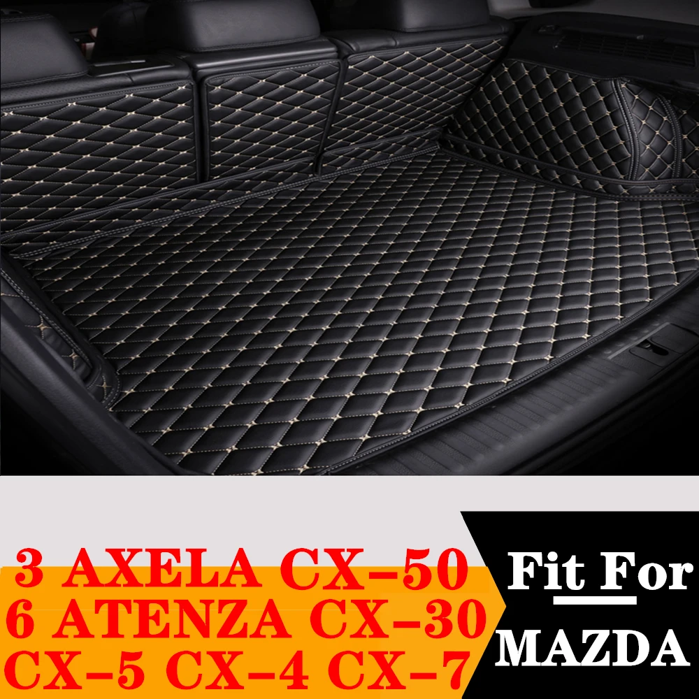 Set Completo Personalizzato Tappetino Per Bagagliaio Per Mazda 3 Axela Cx-30 Cx-5 Cx-4 Cx-7 Cx-50 6 Atenza Posteriore Cargo Liner Tail Boot Tray Tappe
