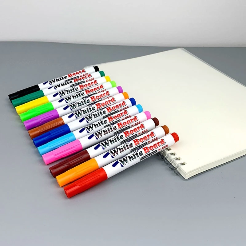 Whiteboard Marker Pens Erasable Colorful Marker Pens Liquid Chalk 12 Colors white marker pens color marker pens pen marker marker pens whiteboard pens dry erase markers