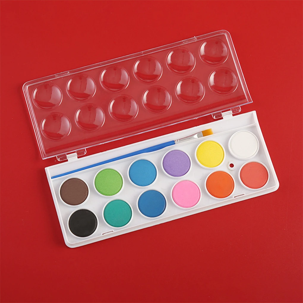 12/16/28/36 Colors Watercolor Paint Set for Kids Pigment Painting Set With Brush Art Supplies Watercolors Paint