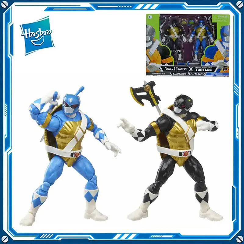 

In Stock Hasbro Power Rangers MORPHED DONATELLO MORPHED LEOWARDD PVC Anime Figure Action Figures Model Toys