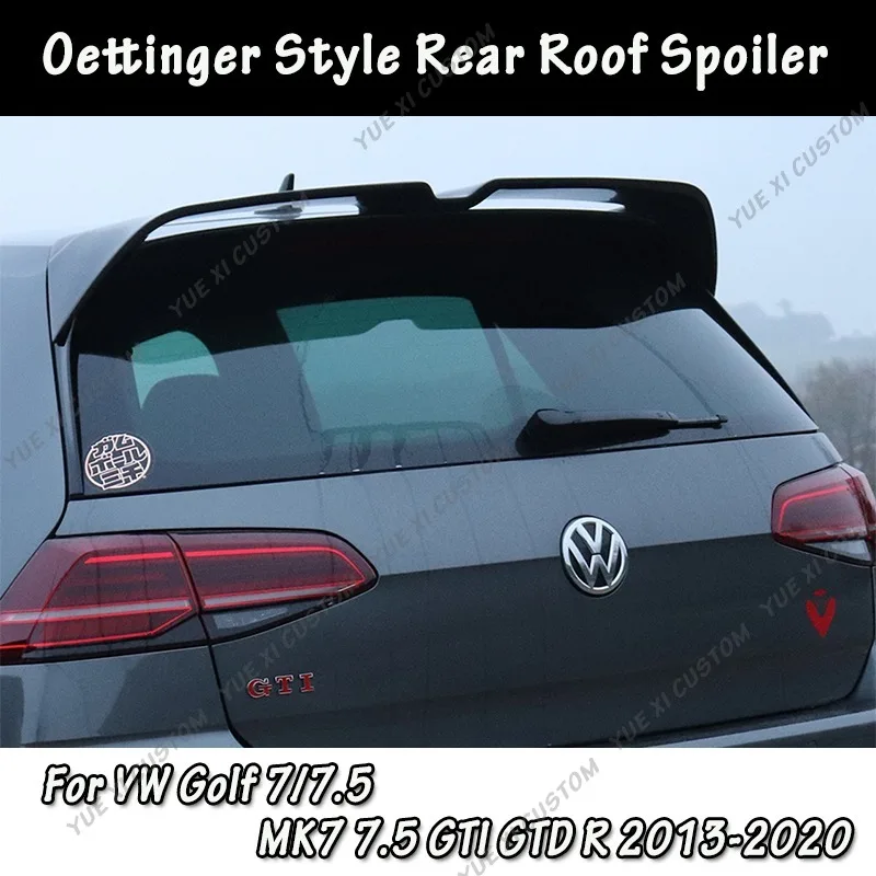 Spoiler Posteriore In ABS Per VW Golf 7/7.5 GTI/R 2014-2019 - Design Carbonio Look - Foto 6