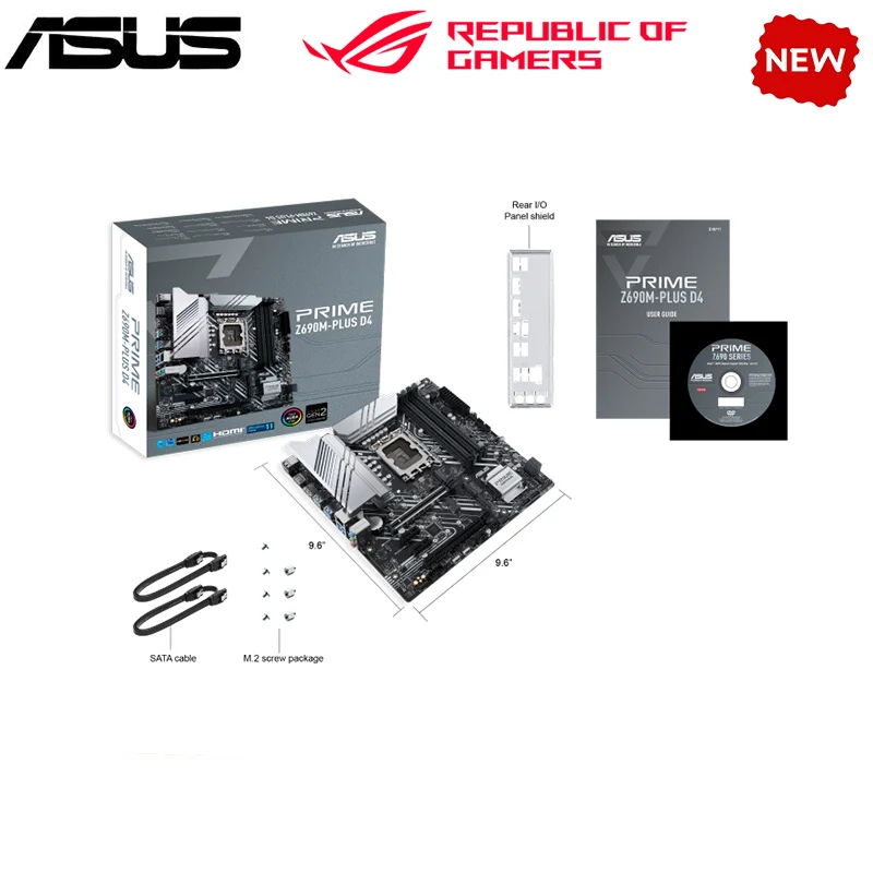 Nuovo Z690A Per Asus Prime Z690M-Plus D4 Desktop Originale Per Scheda Madre Intel Z690 Supporto Lga 1700 12900Kf 12700K