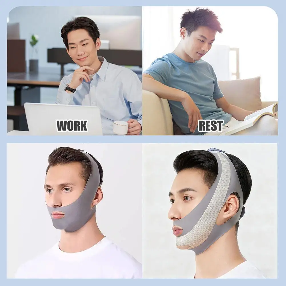 Facial Contouring Elastic Sleep Mask - Breathable Lifting & Tightening Skin Care Strap