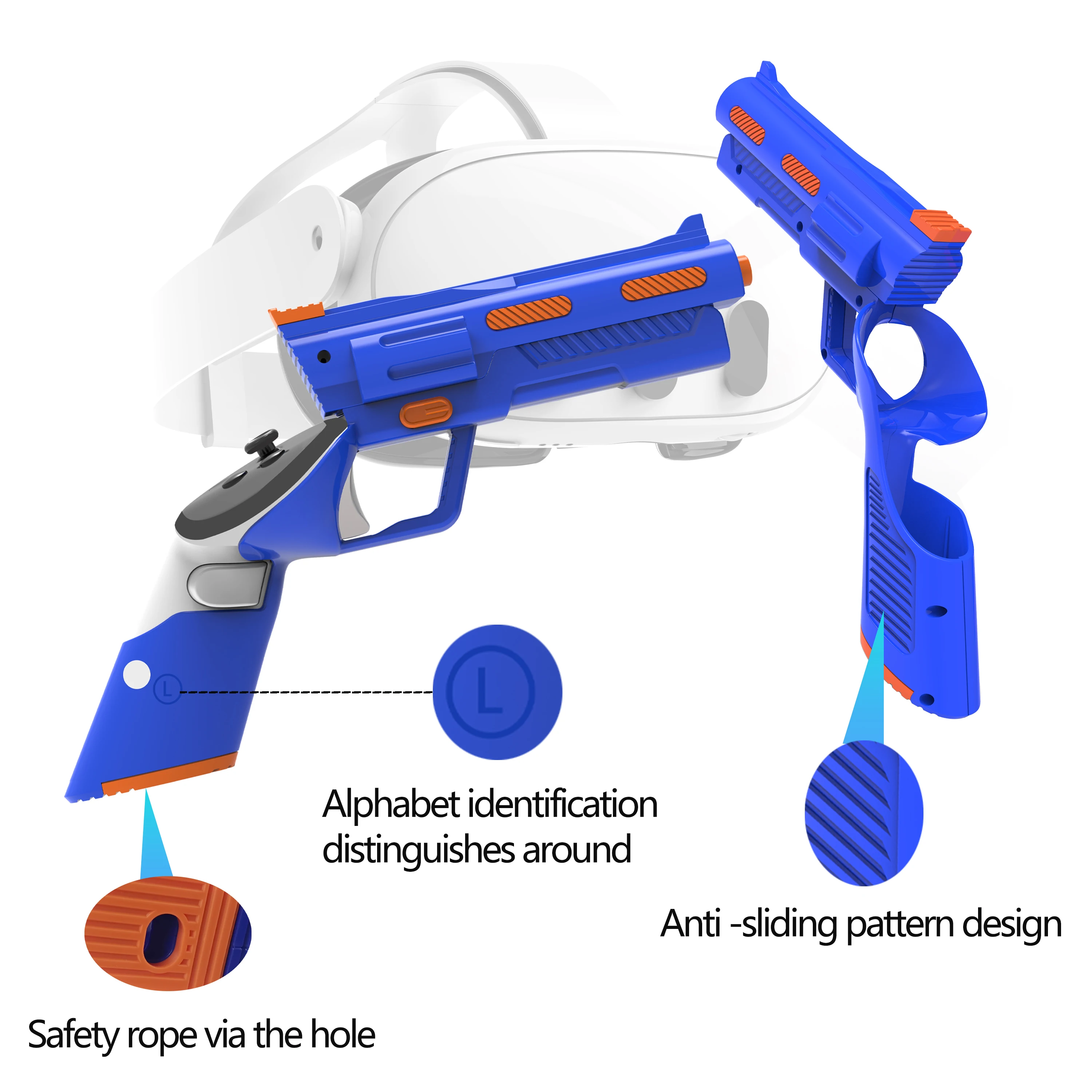 

Bracket for Quest3 blue Gamepad, Shooting Bracket for Quest3 Gamepad 2 Pcs