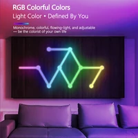 Splicing Light DIY Atmosphere Light RGB Smart Wall Light Voice Control Lamp for Esports Room Bedroom Bar Decoration Night Light - Image 5