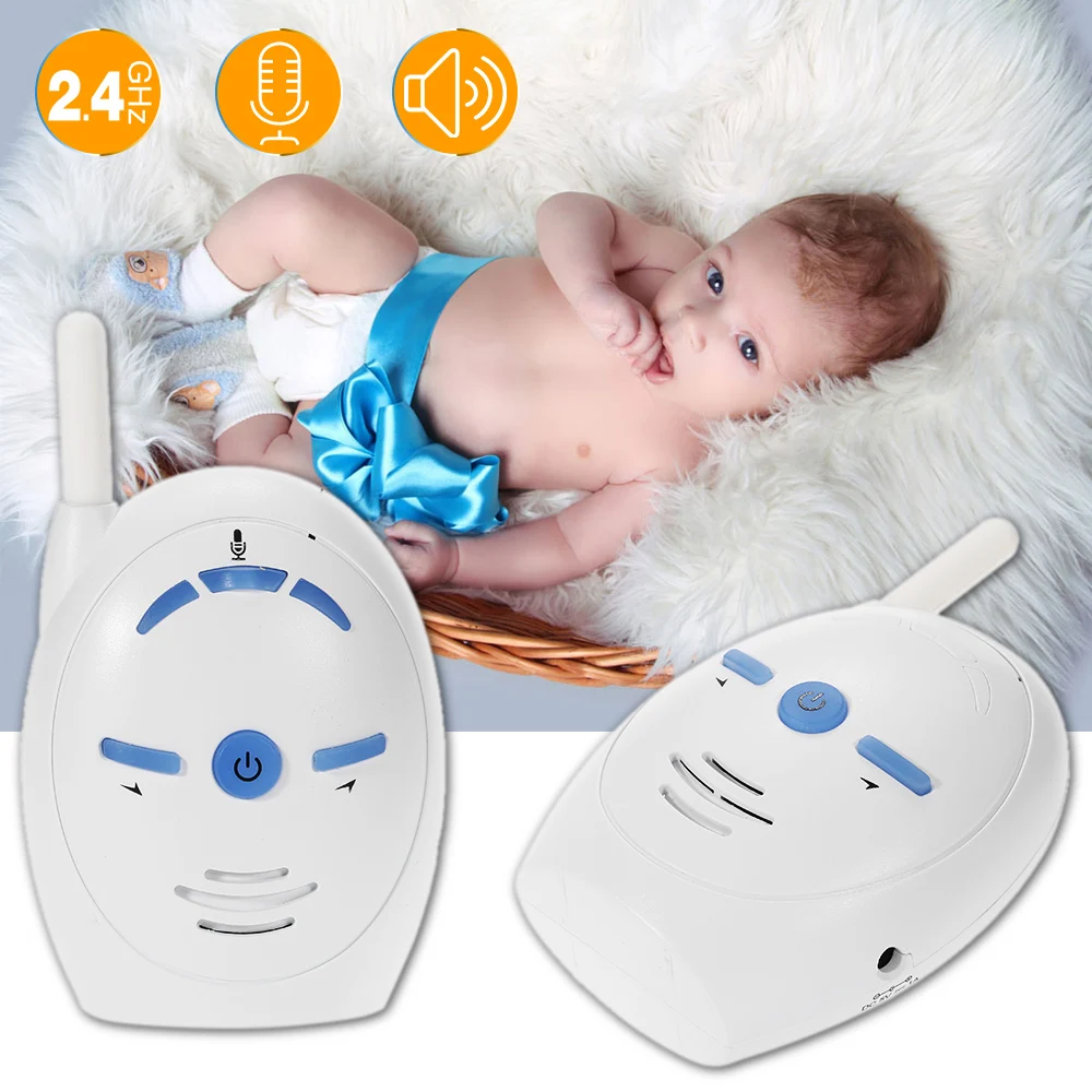 

2.4GHz Wireless Infant Baby Portable Digital Audio Baby Monitor Sensitive Transmission Two Way Talk Crystal Clear Cry Voice