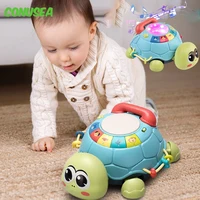 Early Baby Toy Learning Education Education Story Machine Multifunctional Baby Puzzle  6 Months Baby Crawling Music Turtle Phone 1