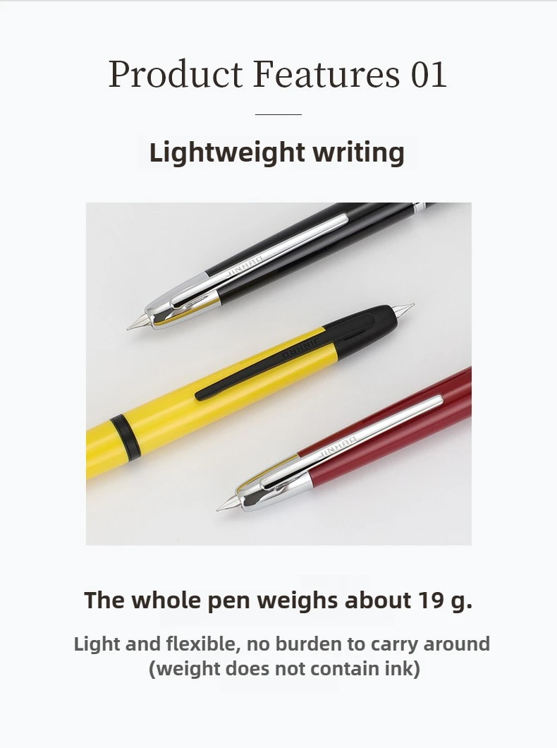 Jinhao 20 reservoarpenna med infällbar spets och bläckkonverter_voghion.com