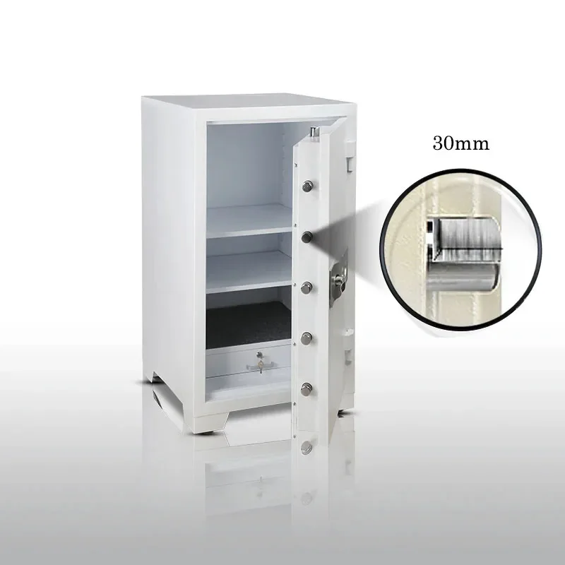 Fireproof Anti-Theft Security Safe Deposit Box Fingerprint Lock Steel Material for Home Bank Office or Hotel Use 4