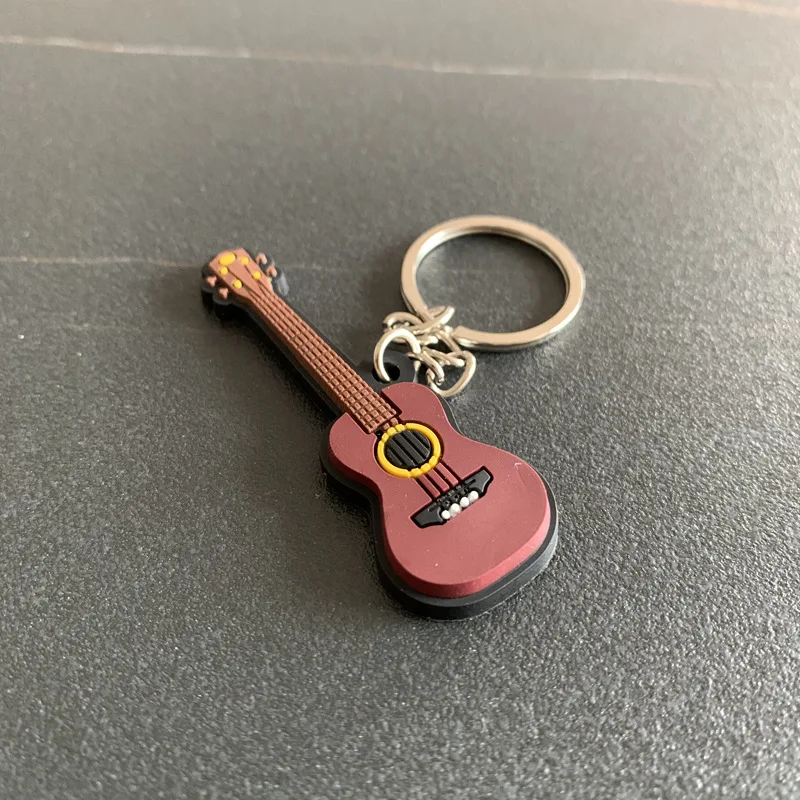 Llaveros De Guitarra (12 Unidades) - Diseño Musical En 6 Colores, Ideal Para Amantes De La Música