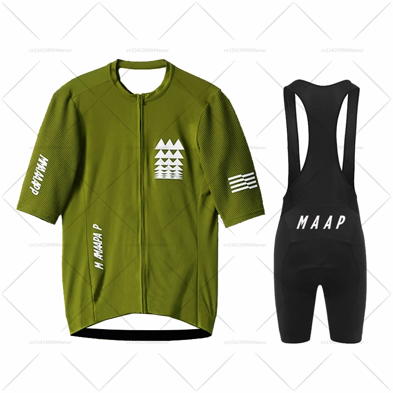 2022 Maap Cycling Set Short Sleeve Jersey Men Bicycle Clothes Mtb