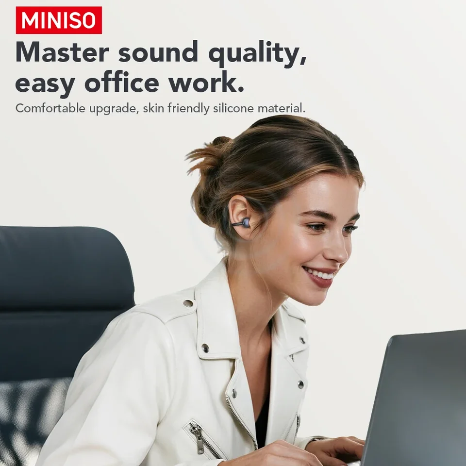MINISO MS212 Bluetooth V6.0 Earphones OWS Ear Clip Earbuds Comfort