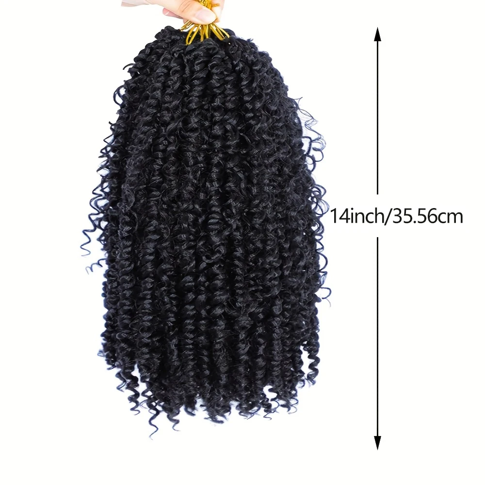 Passion Twist Hair 14 inch Boho Passion Twist Crochet Synthetic Hair For Women Pretwisted Boho Passion Twist Crochet Hair 2