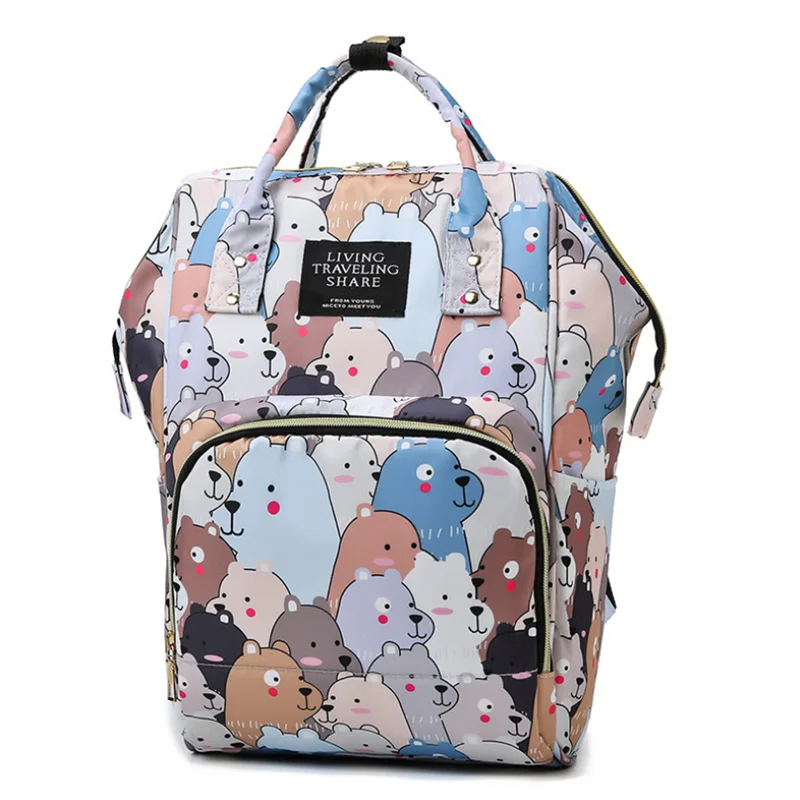 Fashion Mummy Maternity Nappy Diaper Backpack Bag Travel Backpack Mummy Backpack Multi-function Waterproof Outdoor Diaper Bags