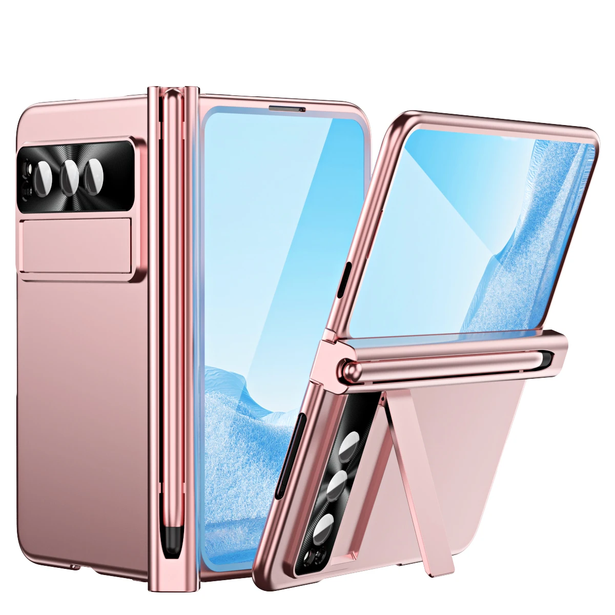 

Google Pixel Fold чехол матовый розовый