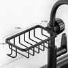 Bathroom Faucet Storage Rack Shower Shampoo Soap Holder Adjustable Kitchen Sink Rag Sponge Drain Rack Bathroom Accessories 6