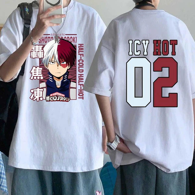 Funny Todoroki Shoto Print T-shirt Summer Anime Pattern T Shirt Women Men  Short Sleeve Loose Shirts - AliExpress