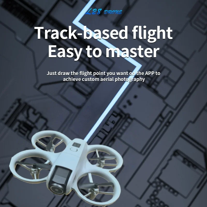 Drone RC intelligente con decollo con una chiave, fotocamera 4K Ultra HD, batteria lunga | Regalo giocattolo volante per interni ed esterni - immagine 4