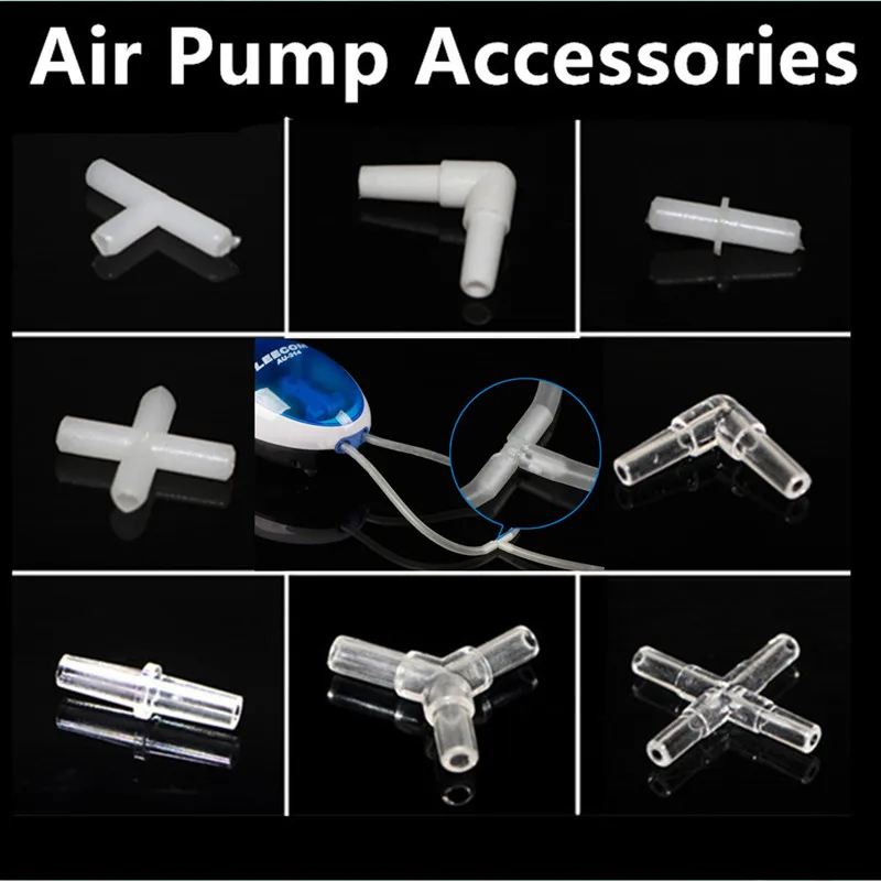10Pcs /Lot Aquarium Air Pump Airline Valve Plastic Air Line Tubing Connectors Accessories for 3mm / 4mm Tubing