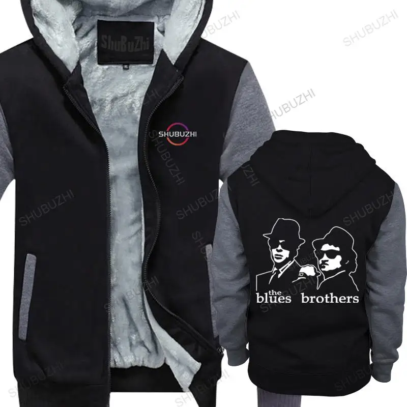 

new arrived winter hoodie warm coat zipper blues brothers unisex Outwear men cotton streetwear fleece hoodies Brand Clothing