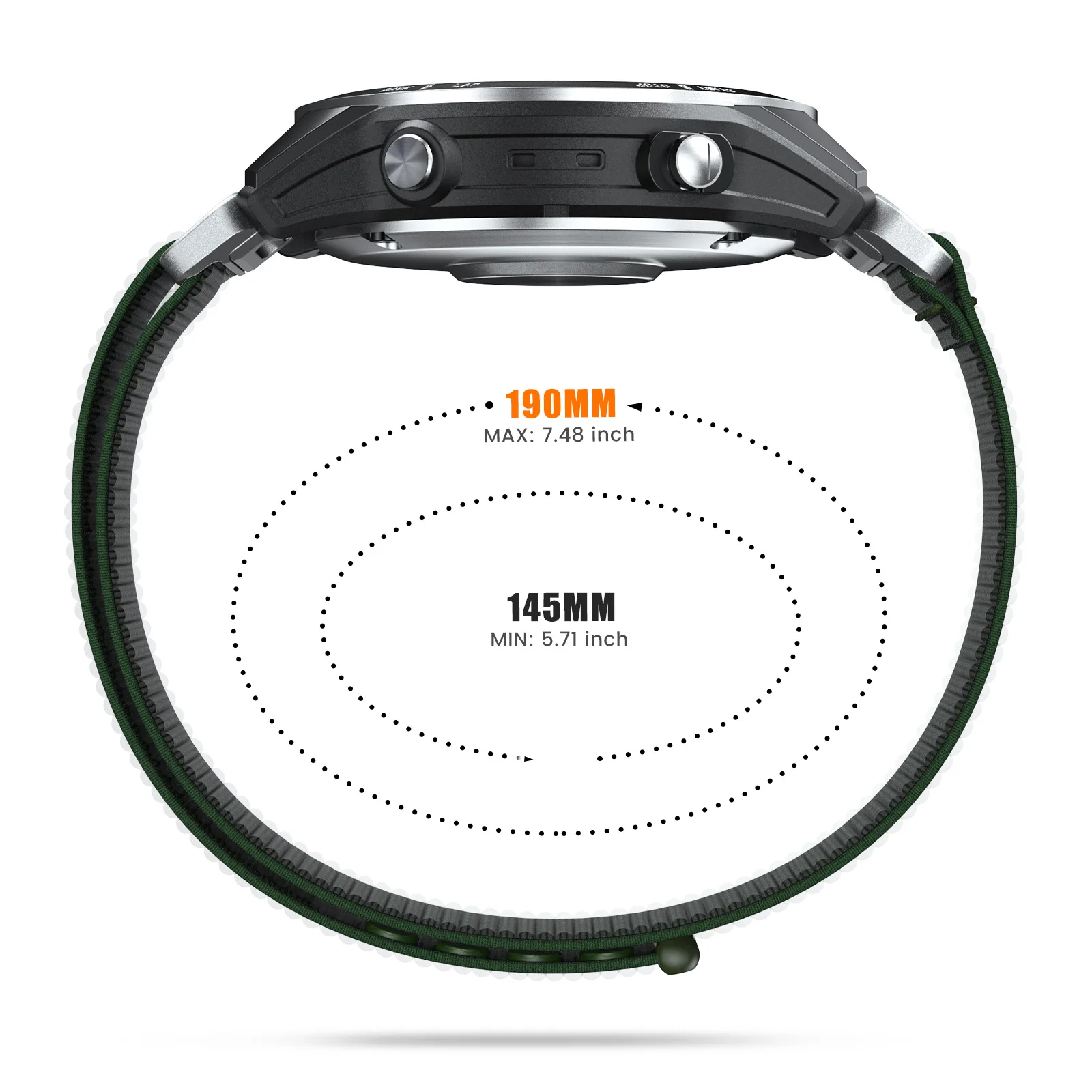 20mm Nylon Strap for Garmin Descent MK 2S/Fenix 7S/6S/6S Pro Bands for Fenix 5S/5S Plus Replacement Watchband Bracelet