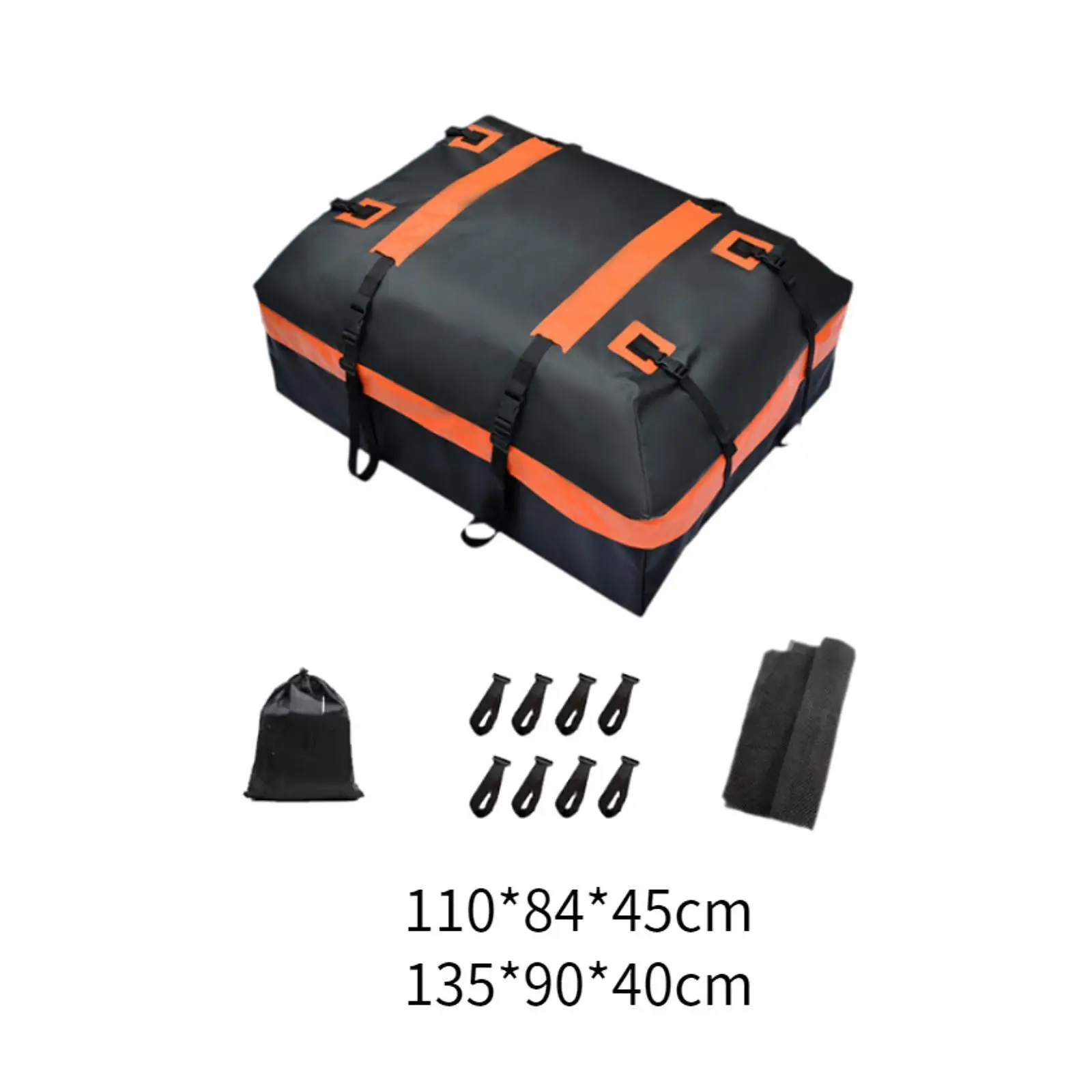 

Car Rooftop Bag Top Rack Tear Resistant Storage Reinforced Straps SUV Travel