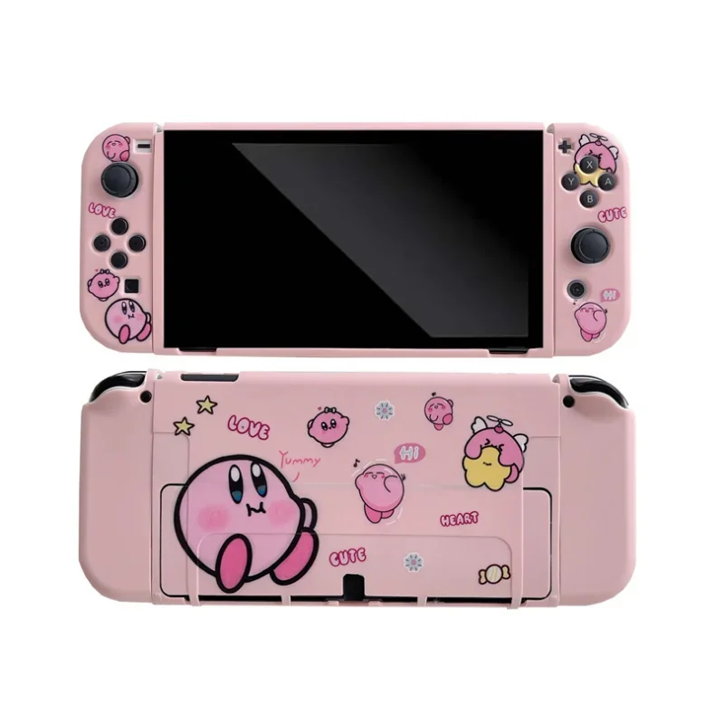 Kirby-bonita funda protectora de Anime para Nintendo Switch NS OLED,  carcasa de silicona suave de TPU para consola Joycon, accesorios para Host  de juego - AliExpress