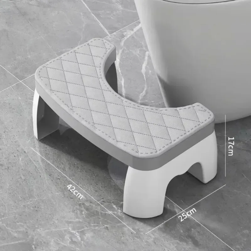 Portable Anti-Slip Toilet Foot Stool Squatty Potty Bathroom Accessory for Adults Children Pregnant Women and Elderly Home Use 6