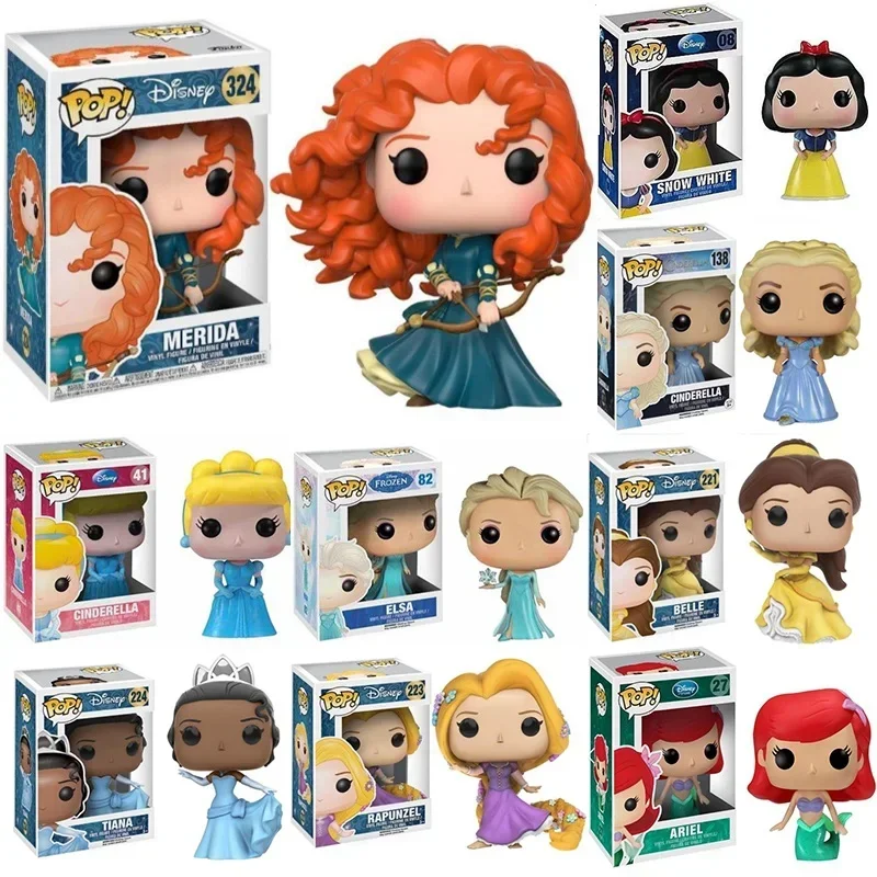 thumbnail image 2 of Juguetes de PVC Funko POP Disney Princess Merida 324# Rapunzel 223# Elsa 82 Cenicienta 41 138# Ariel 27 Jazmín 52# Blancanieves 08#, 2 of 5